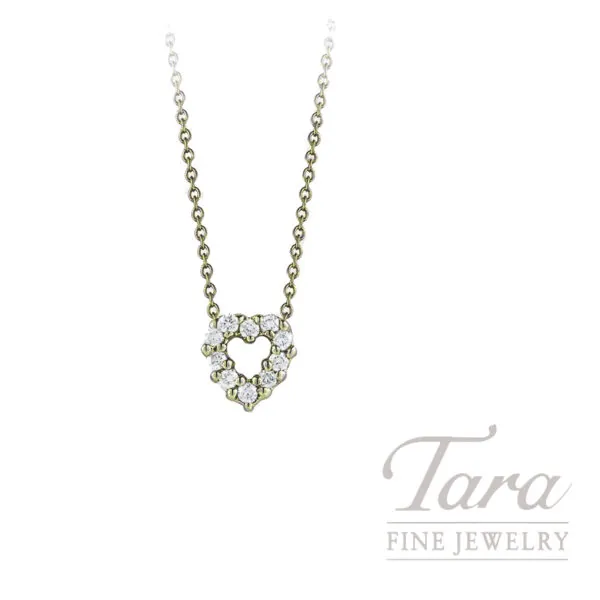 Roberto Coin 18K Yellow Gold Diamond Heart Necklace, 0.11TDW