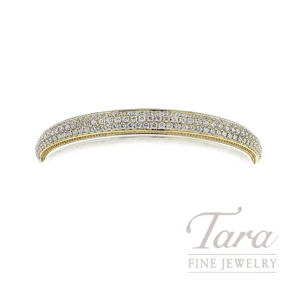 Verragio 18K Yellow Gold Diamond Piazza Cuff Bracelet 3.30TDW, 21.3G
