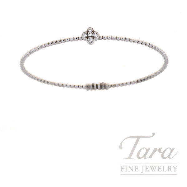 18K White Gold Diamond Bracelet 0.185TDW, 3.81G