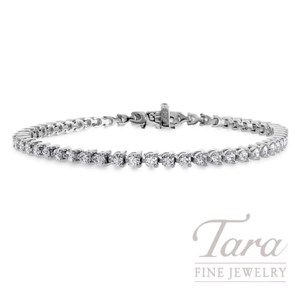 Hearts on Fire 18K White Gold Diamond Temptation Bracelet, 3.37TDW
