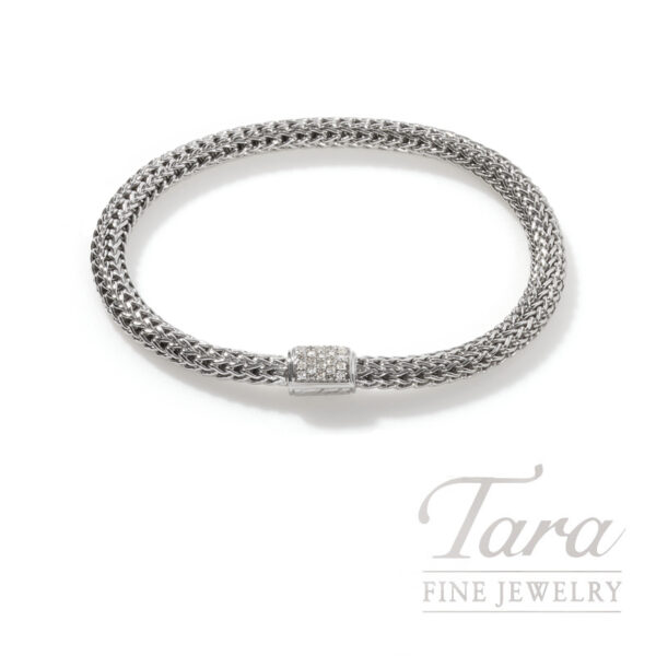 John Hardy Icon Bracelet Sterling Silver with Diamonds