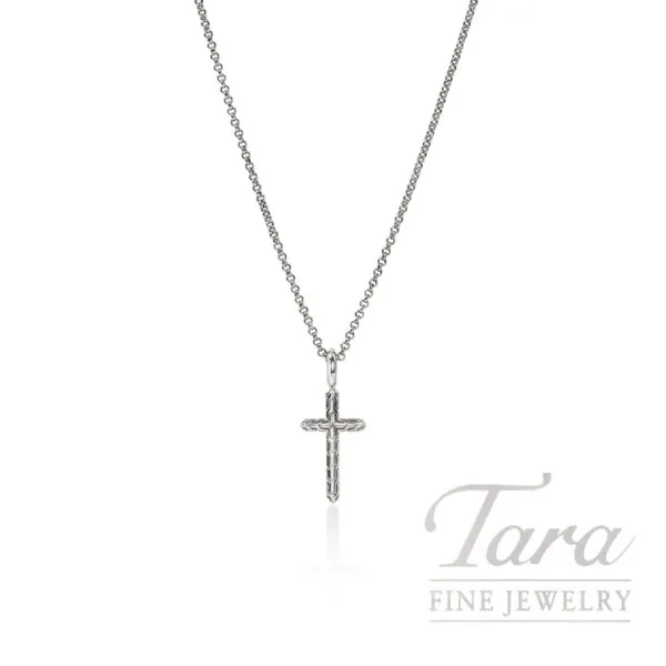 John Hardy Essentials Cross Necklace, Sterling Silver