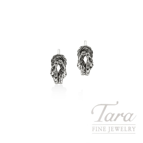 John Hardy Love Knot Hoop Earring, Sterling Silver, 13MM