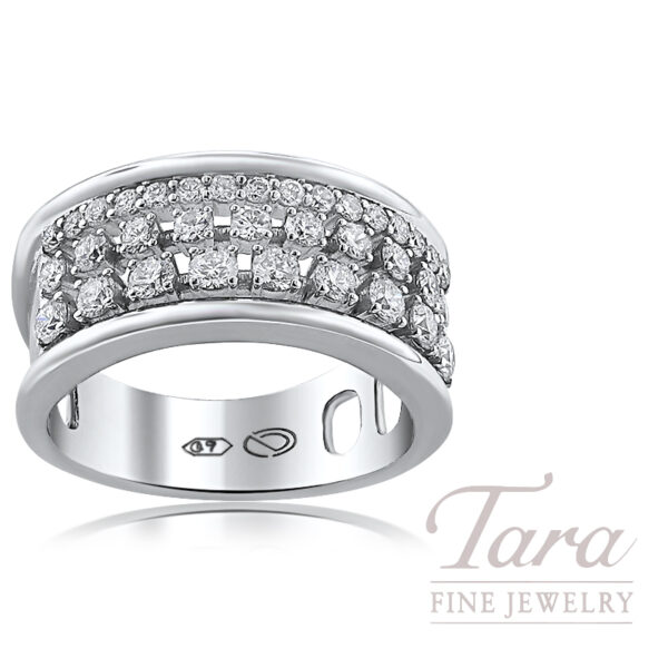 Norman Covan 18K White Gold Diamond Ring 1.09TDW, 8.2G