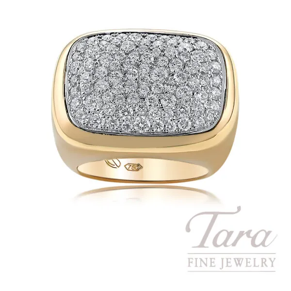 Norman Covan 18K Rose Gold Diamond Ring 1.90TDW, 18.1G