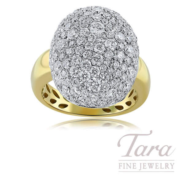 Norman Covan 18K Yellow Gold Diamond Ring 3.60TDW, 11.5G