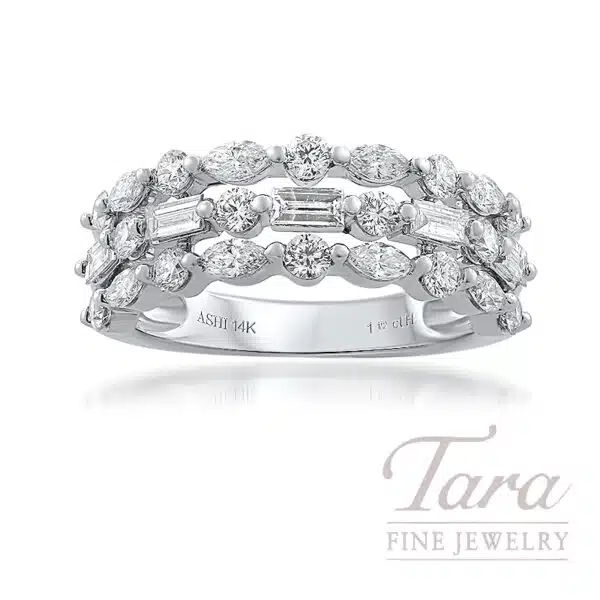 14K White Gold Diamond Fashion Ring, 1.50TDW