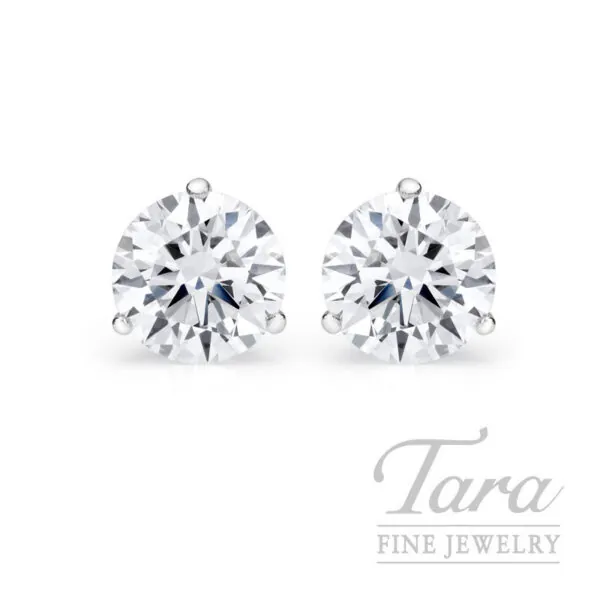 2.12CT. GIA Diamond Stud Earrings, J-VS1, J-VS1