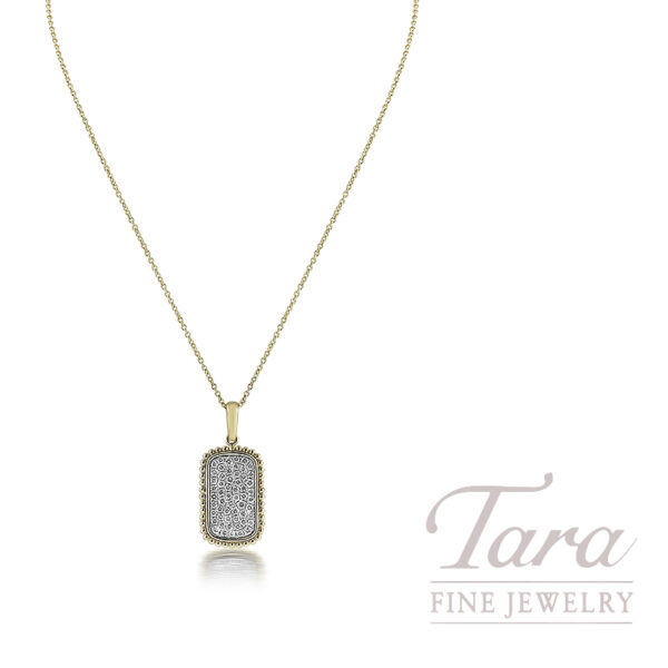 18K Yellow Gold Diamond Pendant  0.52TDW