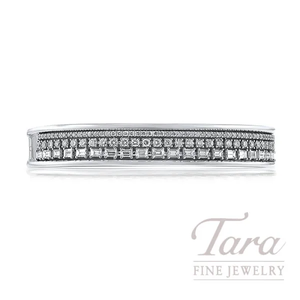 Norman Covan 18K White Gold Diamond Bracelet 3.22TDW, 34.7G