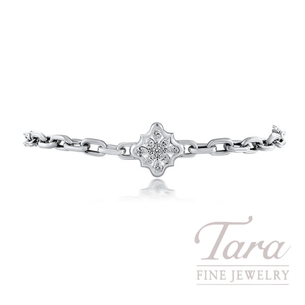 Norman Covan 18K White Gold Diamond Bracelet .76TDW, 11.8G