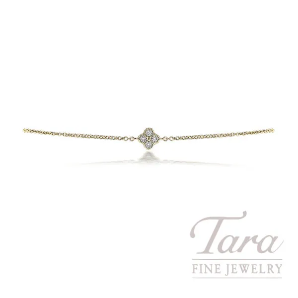 18K Yellow Gold Diamond Bracelet 0.09TDW, 1.32G