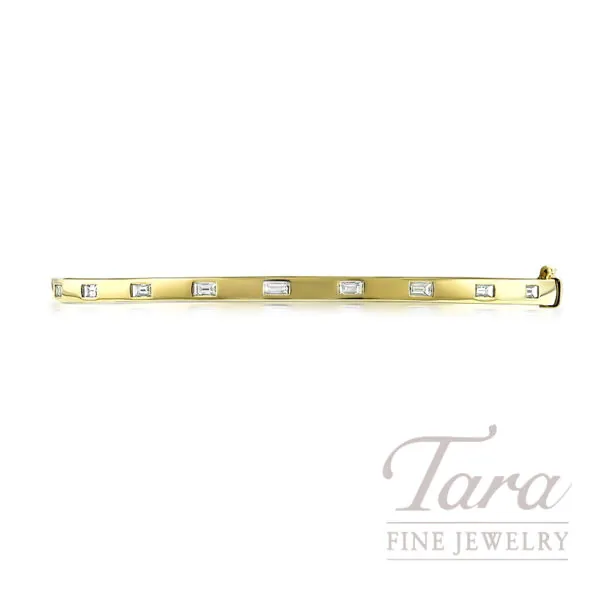 18K Yellow Gold Diamond Bangle 0.61TDW, 8.67G