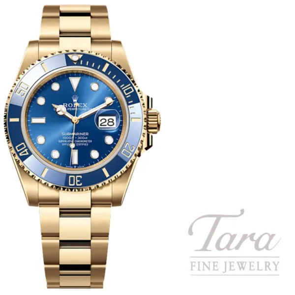 Rolex Submariner Date 41MM 18K Yellow Gold Pre-Owned Never Worn Timepiece