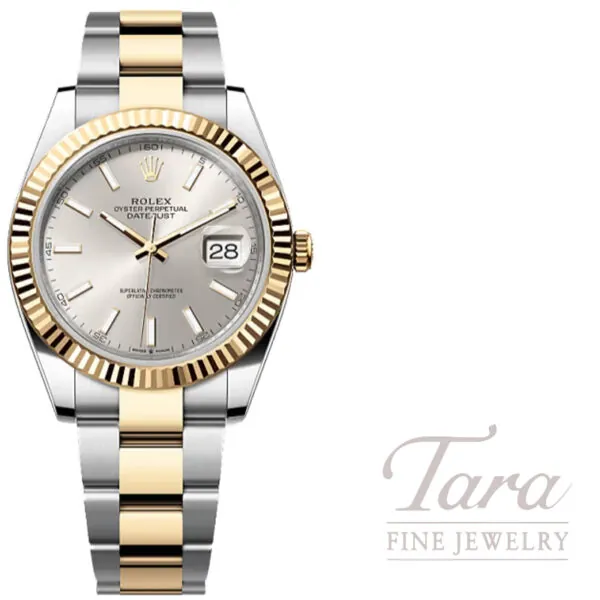 Rolex Datejust 41MM 18K Yellow Gold & 904L Stainless Steel Pre-Owned Never Worn Timepiece