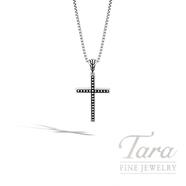 John Hardy Jawan Cross Pendant Necklace, Sterling Silver