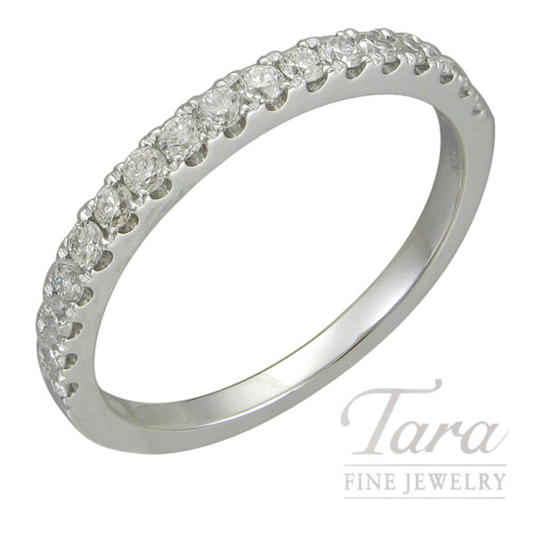 18K White Gold Diamond Band .32TDW