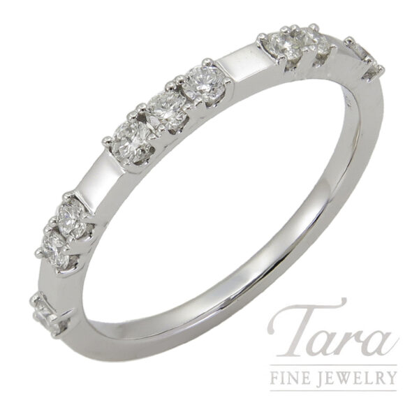 18K White Gold Diamond Band 0.27TDW