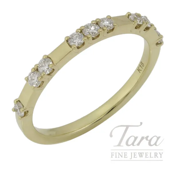 18K Yellow Gold Diamond Band 0.26TDW