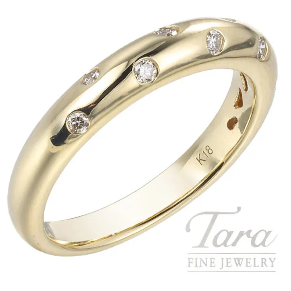 18K Yellow Gold Diamond Ring 0.15TDW