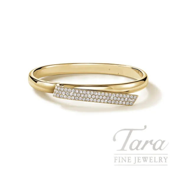 Hearts on Fire Inside/Out 18K Yellow Gold Diamond Flip Bangle 1.63TDW