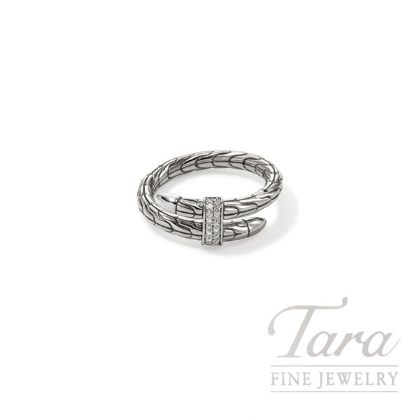 John Hardy Spear Ring, Sterling Silver, Diamonds