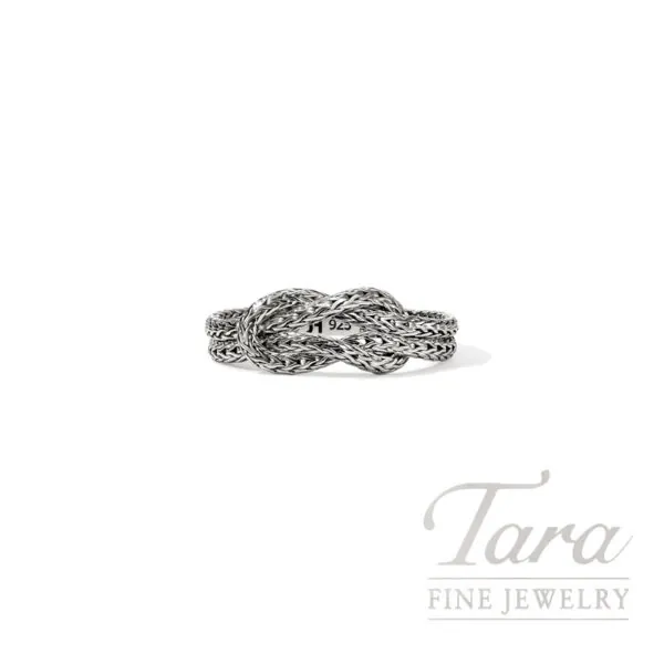 John Hardy Love Knot Chain Ring, Sterling Silver