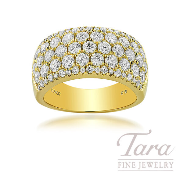 18K Yellow Gold Diamond Fashion Band, 2.40TDW