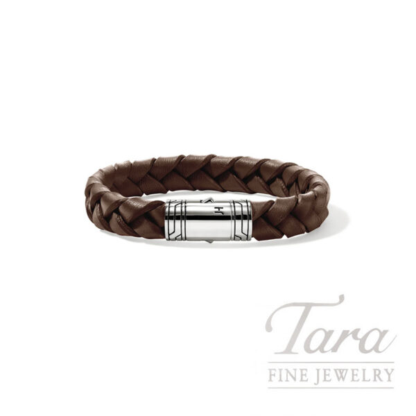 John Hardy Leather Bracelet, Sterling Silver