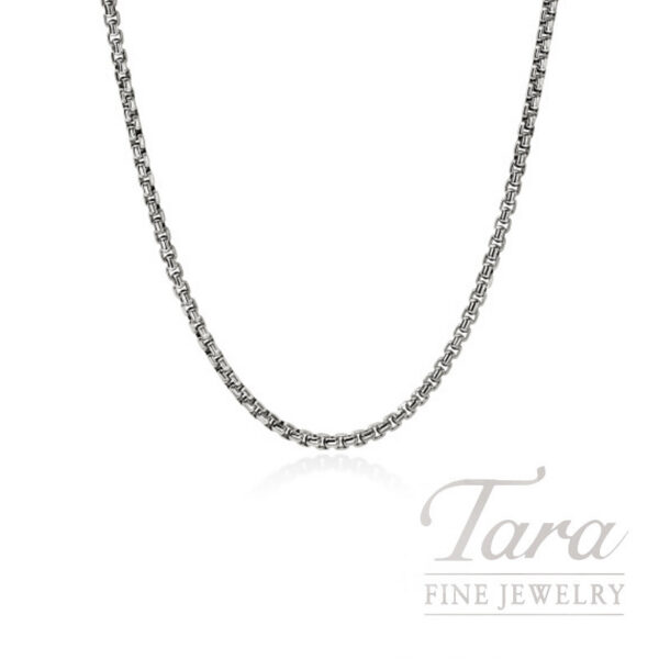 John Hardy Box Chain Necklace, Sterling Silver, 3.7MM