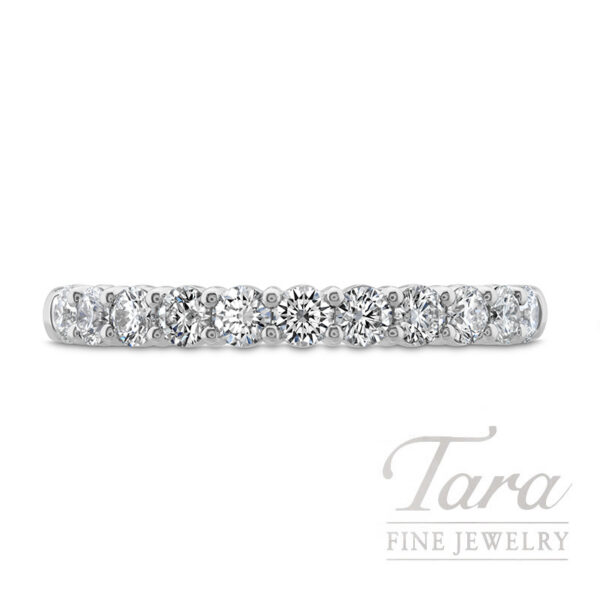Hearts On Fire 18K White Gold Signature 11 Stone Diamond Band .54TDW