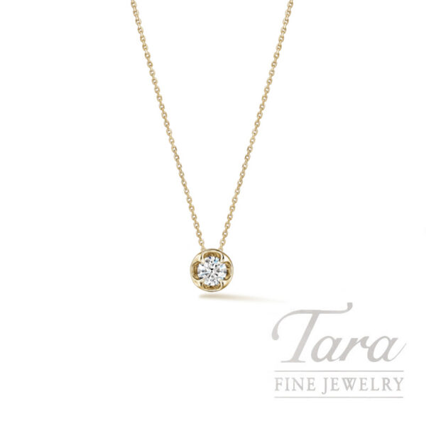 Hearts On Fire Whimsical Circle Single Diamond Pendant Necklace, 0.27CT