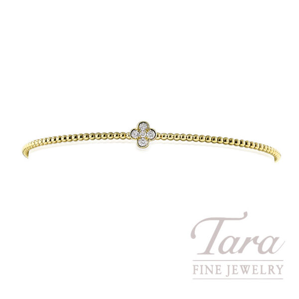 18K Yellow Gold Diamond Bracelet 0.19TDW, 4.06G