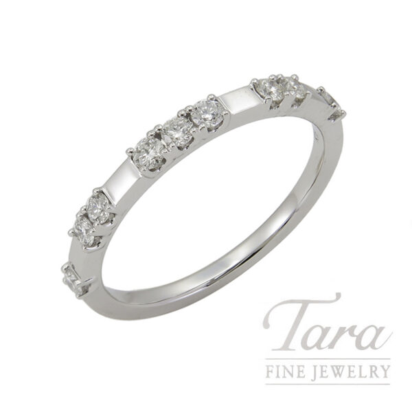 18K White Gold Diamond Band 0.27TDW
