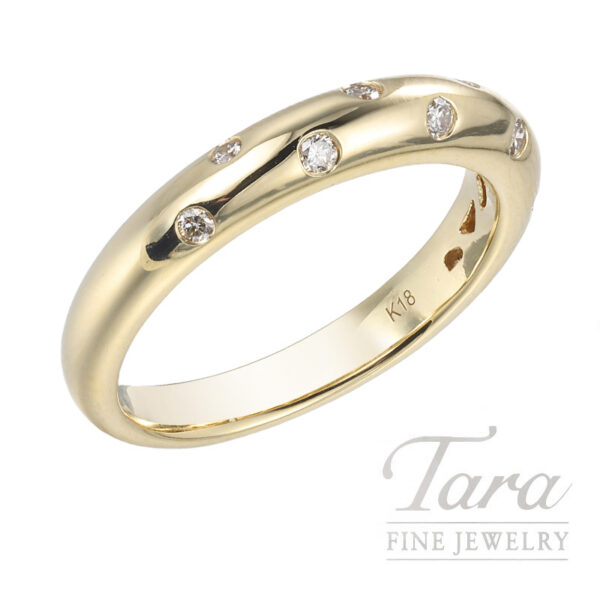 18K Yellow Gold Diamond Ring 0.15TDW