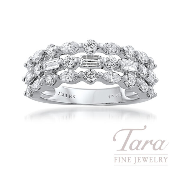 14K White Gold Diamond Ring, 1.50TDW