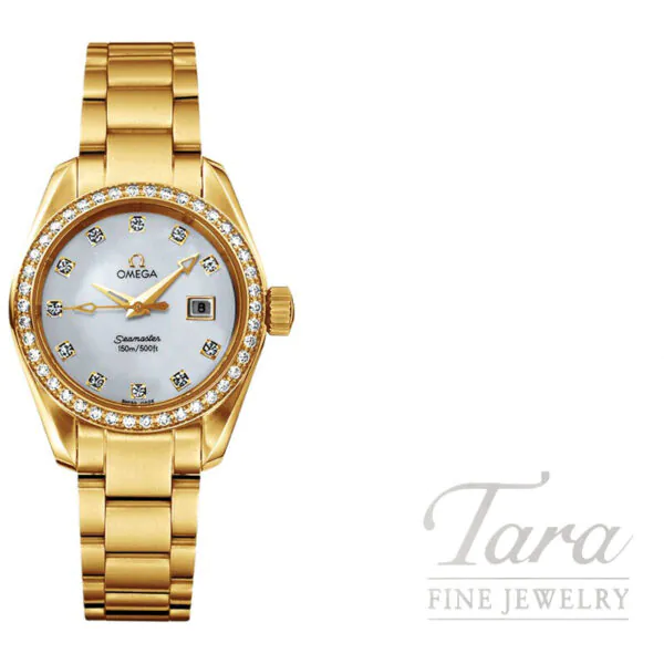 Omega Seamaster 29MM 18K Yellow Gold Pre-Owned