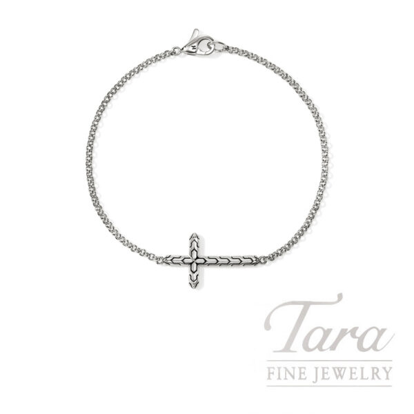 John Hardy Essential Cross Bracelet, Sterling Silver