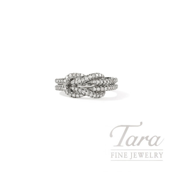John Hardy Love Knot Ring, Sterling Silver, Diamonds