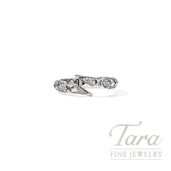 John Hardy Naga Ring, Sterling Silver, Diamonds