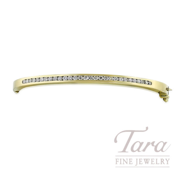 14K Yellow Gold Diamond Bangle 0.70 TDW