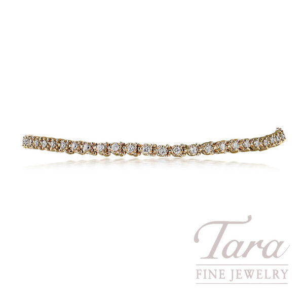 14K Yellow Gold Diamond Tennis Bracelet — 2.00 CTW
