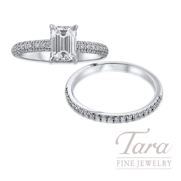 18K White Gold Diamond Engagement Ring Setting, .31TDW