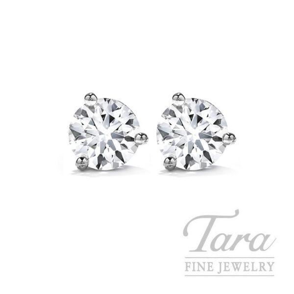 0.74CT. Hearts On Fire Diamond Stud Earrings