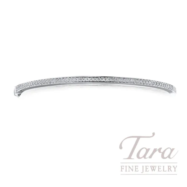 Platinum Gold Diamond Bangle 0.57TDW