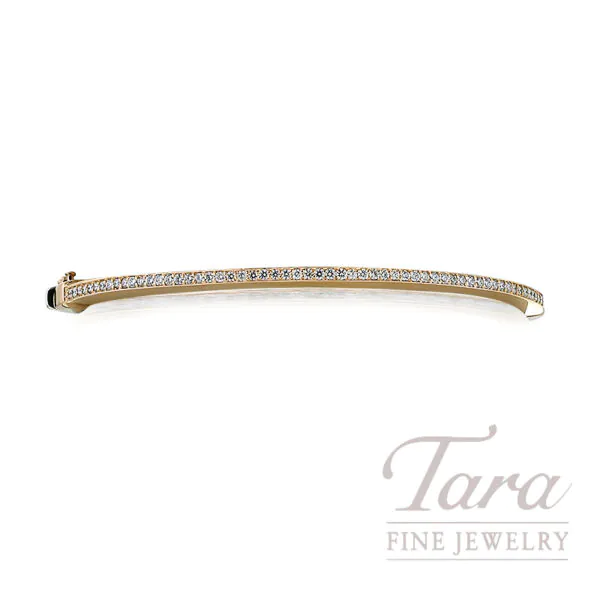 18K Rose Gold Diamond Bangle 0.57TDW