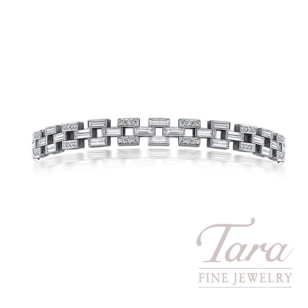 Platinum Diamond Bracelet 6.04TDW, 25.6G