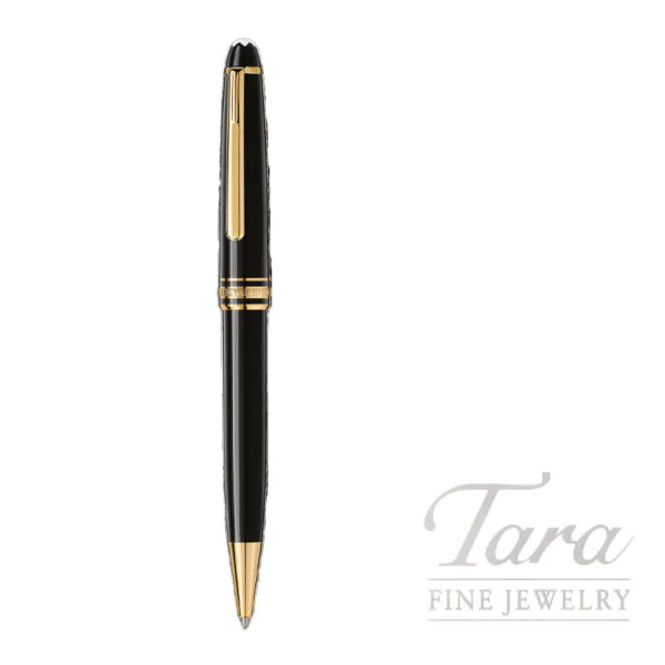 Montblanc Meisterstück Classique Gold Coated Black Ballpoint Pen 164