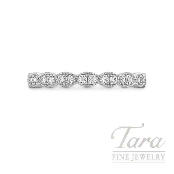 Hearts On Fire Platinum 0.25 TDW Diamond Milgrain Band