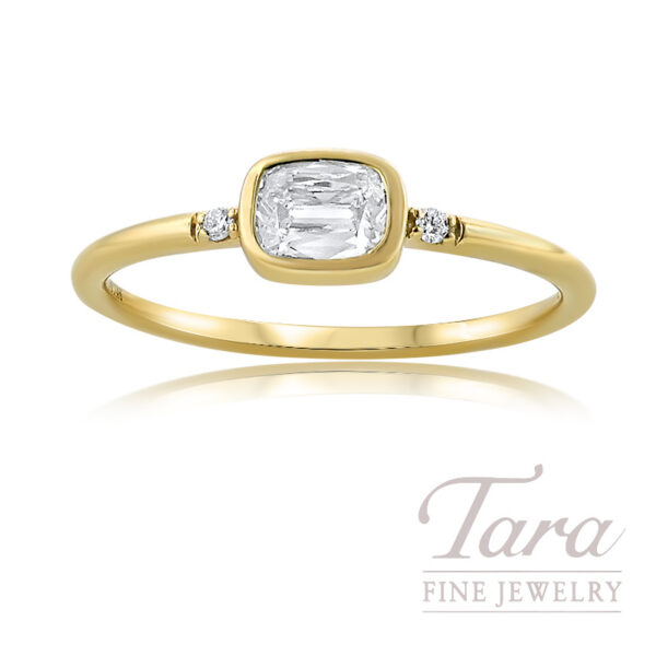 14K Yellow Gold Diamond Ring 0.02TDW